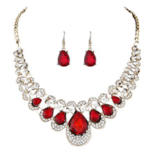 Load image into Gallery viewer, Womens Mixed Style Necklace Multicolor Bib Chain Necklace Earrings