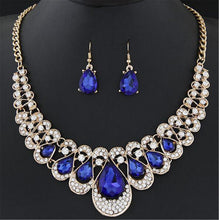 Load image into Gallery viewer, Womens Mixed Style Necklace Multicolor Bib Chain Necklace Earrings