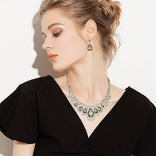 Load image into Gallery viewer, Womens Mixed Style Necklace Multicolor Bib Chain Necklace Earrings