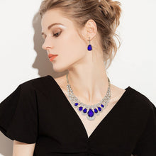 Load image into Gallery viewer, Womens Mixed Style Necklace Multicolor Bib Chain Necklace Earrings