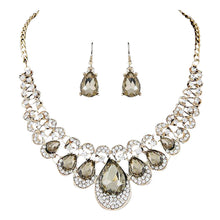 Load image into Gallery viewer, Womens Mixed Style Necklace Multicolor Bib Chain Necklace Earrings