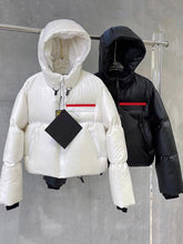 Load image into Gallery viewer, New Fashion Crop Puffer Jacket Hooded