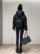 Load image into Gallery viewer, New Fashion Crop Puffer Jacket Hooded