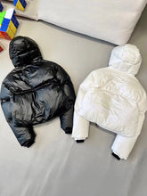 Load image into Gallery viewer, New Fashion Crop Puffer Jacket Hooded