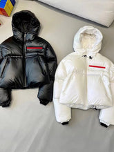 Load image into Gallery viewer, New Fashion Crop Puffer Jacket Hooded