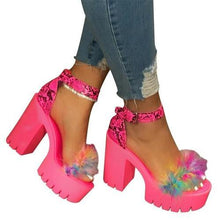 Load image into Gallery viewer, Womens Open Toe Ankle Strap Platform Heels High Heel Sandals For - Sophornlilly