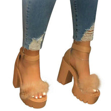 Load image into Gallery viewer, Womens Open Toe Ankle Strap Platform Heels High Heel Sandals For - Sophornlilly
