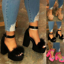 Load image into Gallery viewer, Womens Open Toe Ankle Strap Platform Heels High Heel Sandals For - Sophornlilly