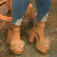 Load image into Gallery viewer, Womens Open Toe Ankle Strap Platform Heels High Heel Sandals For - Sophornlilly