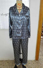 Load image into Gallery viewer, Womens Pajamas Set Silk Satin Sleepwear Women Casual Long Sleeve