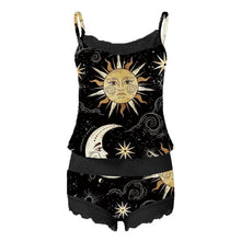 Load image into Gallery viewer, Womens Summer Dreamy 3D Print Pajamas Suit Sleeveless Lace Trim Cami
