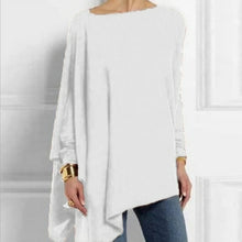 Load image into Gallery viewer, Irregular Casual O Neck Long Sleeve Shirt