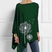 Load image into Gallery viewer, Irregular Casual O Neck Long Sleeve Shirt