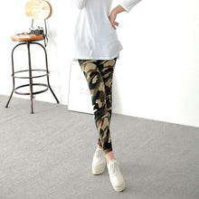 Load image into Gallery viewer, Workout Gym Leggings High Waist Skinny Camouflage Army Green