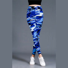 Load image into Gallery viewer, Workout Gym Leggings High Waist Skinny Camouflage Army Green