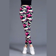 Load image into Gallery viewer, Workout Gym Leggings High Waist Skinny Camouflage Army Green