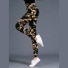 Load image into Gallery viewer, Workout Gym Leggings High Waist Skinny Camouflage Army Green