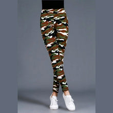 Load image into Gallery viewer, Workout Gym Leggings High Waist Skinny Camouflage Army Green