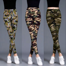 Load image into Gallery viewer, Workout Gym Leggings High Waist Skinny Camouflage Army Green