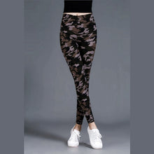 Load image into Gallery viewer, Workout Gym Leggings High Waist Skinny Camouflage Army Green