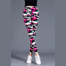 Load image into Gallery viewer, Workout Gym Leggings High Waist Skinny Camouflage Army Green