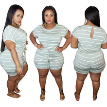 Load image into Gallery viewer, plus size women clothing summer jumpsuit casual loose - Sophornlilly