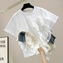 Load image into Gallery viewer, Summer Fashion Ruffle Irregular Slim Stitching