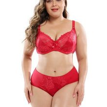 Load image into Gallery viewer, Plus Size Female Lingeries Floral Lace Women Bra