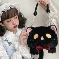 Cute Plush Fur Lolita Bag Kawaii Cat