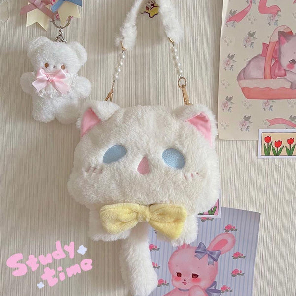 Cute Plush Fur Lolita Bag Kawaii Cat