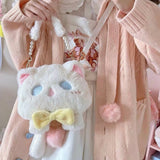 Cute Plush Fur Lolita Bag Kawaii Cat