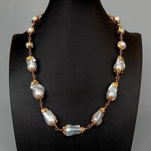 Load image into Gallery viewer, Freshwater Cultured Gray Keshi Pearl White Round Pearl With - Sophornlilly