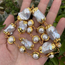 Load image into Gallery viewer, Freshwater Cultured Gray Keshi Pearl White Round Pearl With - Sophornlilly