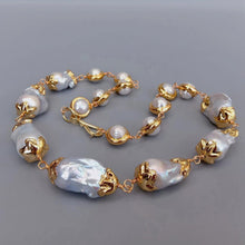 Load image into Gallery viewer, Freshwater Cultured Gray Keshi Pearl White Round Pearl With - Sophornlilly