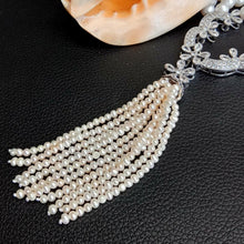Load image into Gallery viewer, luxury Natural 3 Strands Freshwater Cultured White Pearl