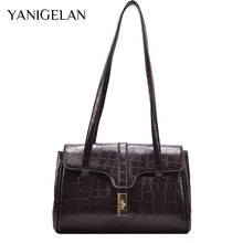 Load image into Gallery viewer, Luxury Designer Leather Shoulder Bag Vintage Lady Purse And