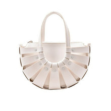 Load image into Gallery viewer, Retro Semicircular PU Leather Handbags Personality High - Sophornlilly