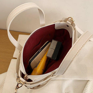 Retro Semicircular PU Leather Handbags Personality High - Sophornlilly