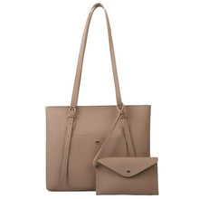 Load image into Gallery viewer, YANIGELAN Solid Color Large Capacity Handbag Fashion Pu Leather