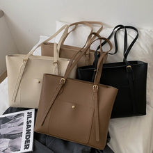 Load image into Gallery viewer, YANIGELAN Solid Color Large Capacity Handbag Fashion Pu Leather