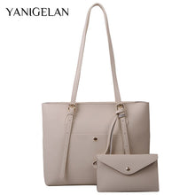 Load image into Gallery viewer, YANIGELAN Solid Color Large Capacity Handbag Fashion Pu Leather