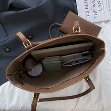 Load image into Gallery viewer, YANIGELAN Solid Color Large Capacity Handbag Fashion Pu Leather