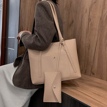 Load image into Gallery viewer, YANIGELAN Solid Color Large Capacity Handbag Fashion Pu Leather