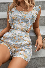 Load image into Gallery viewer, Short Jumpsuit Printed Flowers