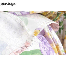 Load image into Gallery viewer, Floral Print Sexy Sling Jumpsuit Women Ruffle V Neck Sleeveless - Sophornlilly