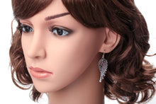 Load image into Gallery viewer, Angel Wing Cross Necklace Earrings Sets Women Biker Bling Jewelry