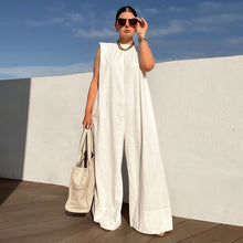 Load image into Gallery viewer, Solid Color Sleeveless Wide Leg
