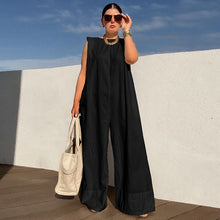Load image into Gallery viewer, Solid Color Sleeveless Wide Leg