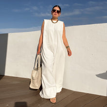 Load image into Gallery viewer, Solid Color Sleeveless Wide Leg
