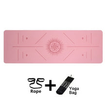 Load image into Gallery viewer, Yoga Mat TPE Yoga Mats Position Line Non Slip Mat Yoga - Sophornlilly